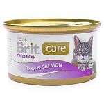 Упаковка консервов 48 шт Brit Care Tuna & Salmon